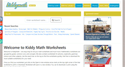 Desktop Screenshot of kiddymath.com